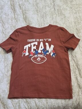 GAP Rust Red Kids' 'TEAM' Football Graphic Tee New